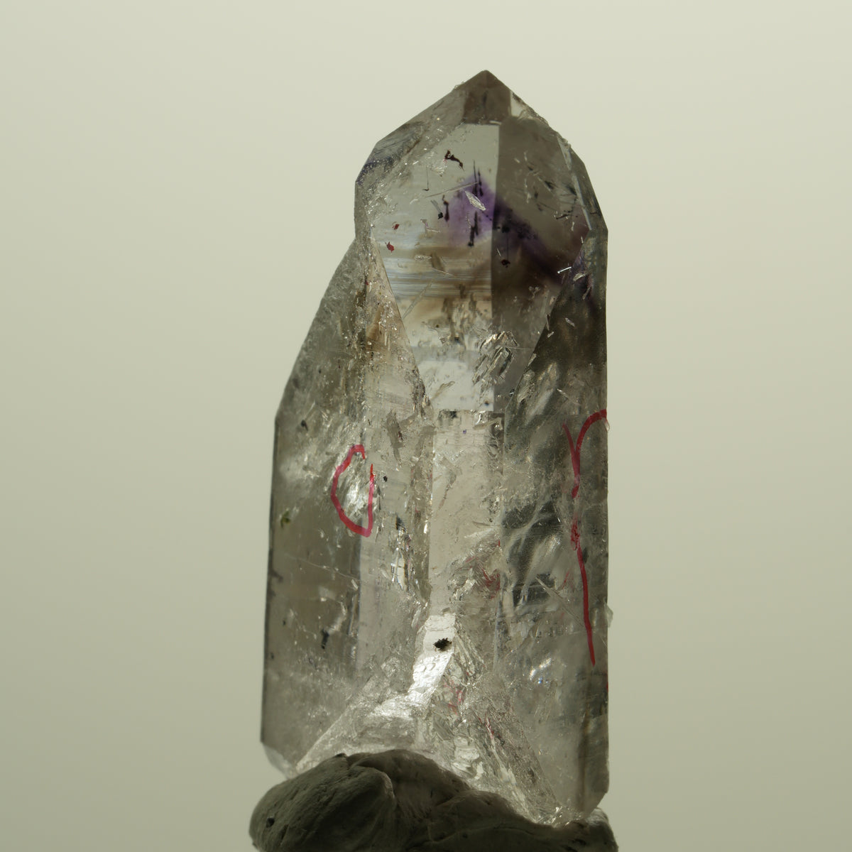 Enhydro Harlekin Skelett Phantom Amethyst Prehnit Epidot 2x Blase Streep Mine, Namibia 42*23*13mm #15233