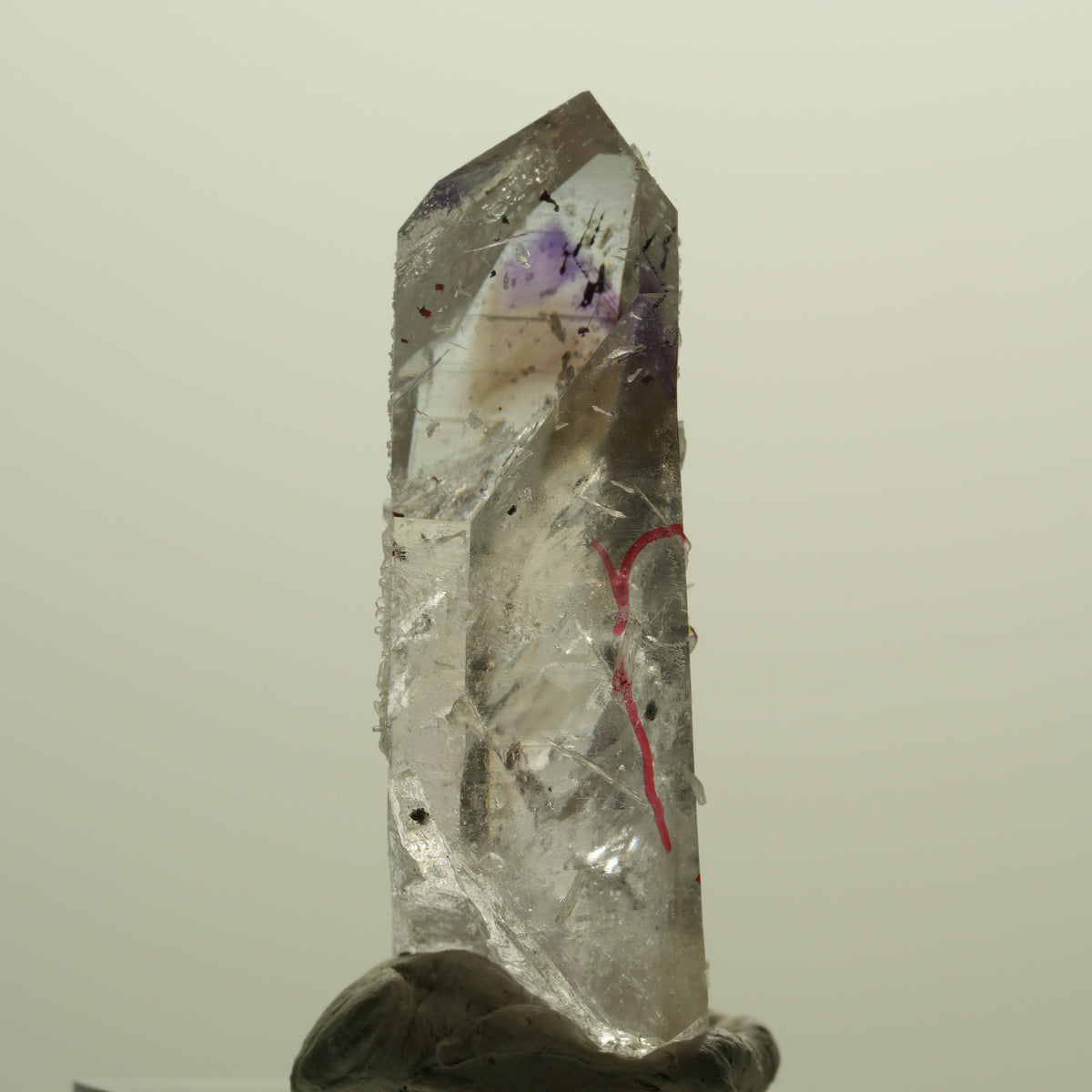 Enhydro Harlekin Skelett Phantom Amethyst Prehnit Epidot 2x Blase Streep Mine, Namibia 42*23*13mm #15233