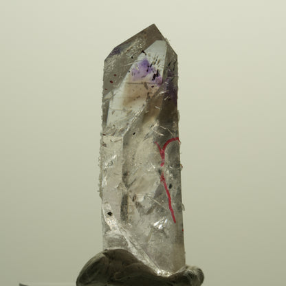 Enhydro Harlekin Skelett Phantom Amethyst Prehnit Epidot 2x Blase Streep Mine, Namibia 42*23*13mm #15233