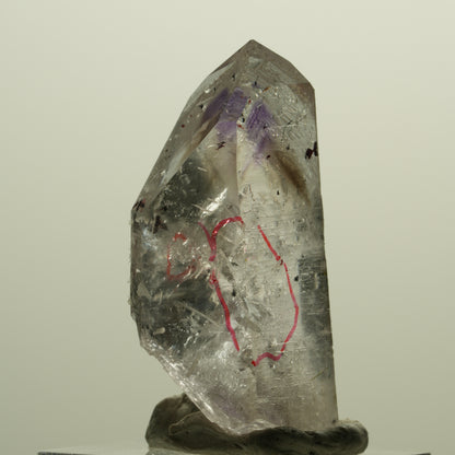 Enhydro Harlekin Skelett Phantom Amethyst Prehnit Epidot 2x Blase Streep Mine, Namibia 42*23*13mm #15233