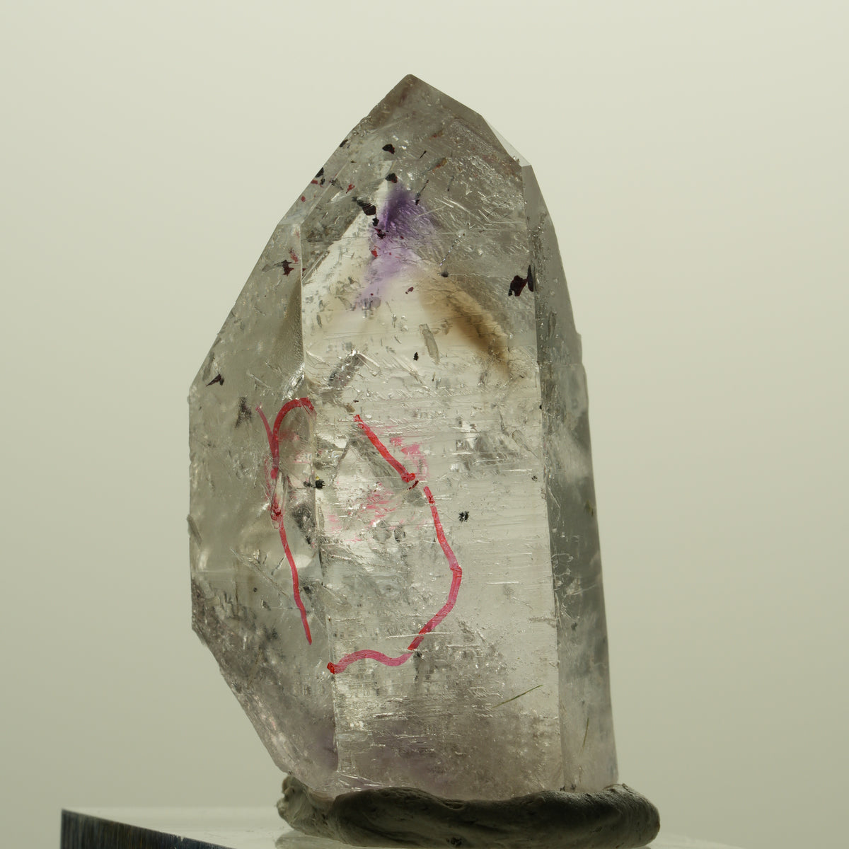 Enhydro Harlekin Skelett Phantom Amethyst Prehnit Epidot 2x Blase Streep Mine, Namibia 42*23*13mm #15233