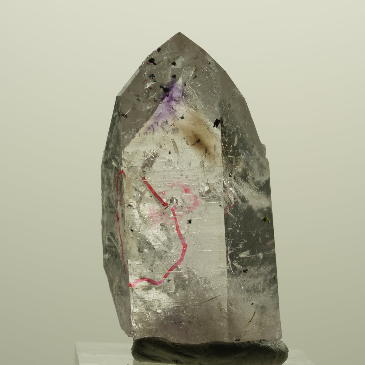 Enhydro Harlekin Skelett Phantom Amethyst Prehnit Epidot 2x Blase Streep Mine, Namibia 42*23*13mm #15233