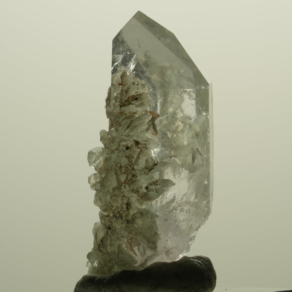 Skelett Phantom Amethyst mit Analcim, Prehnit Streep Mine, Namibia 43*21*16mm #15234