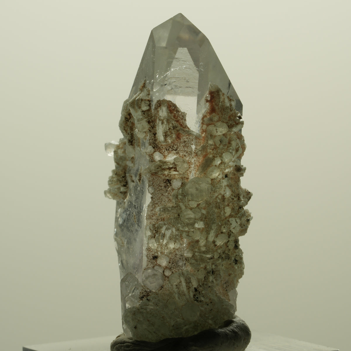 Skelett Phantom Amethyst mit Analcim, Prehnit Streep Mine, Namibia 43*21*16mm #15234
