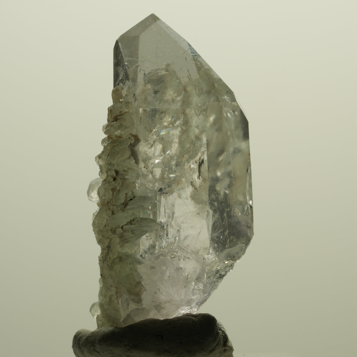 Skelett Phantom Amethyst mit Analcim, Prehnit Streep Mine, Namibia 43*21*16mm #15234