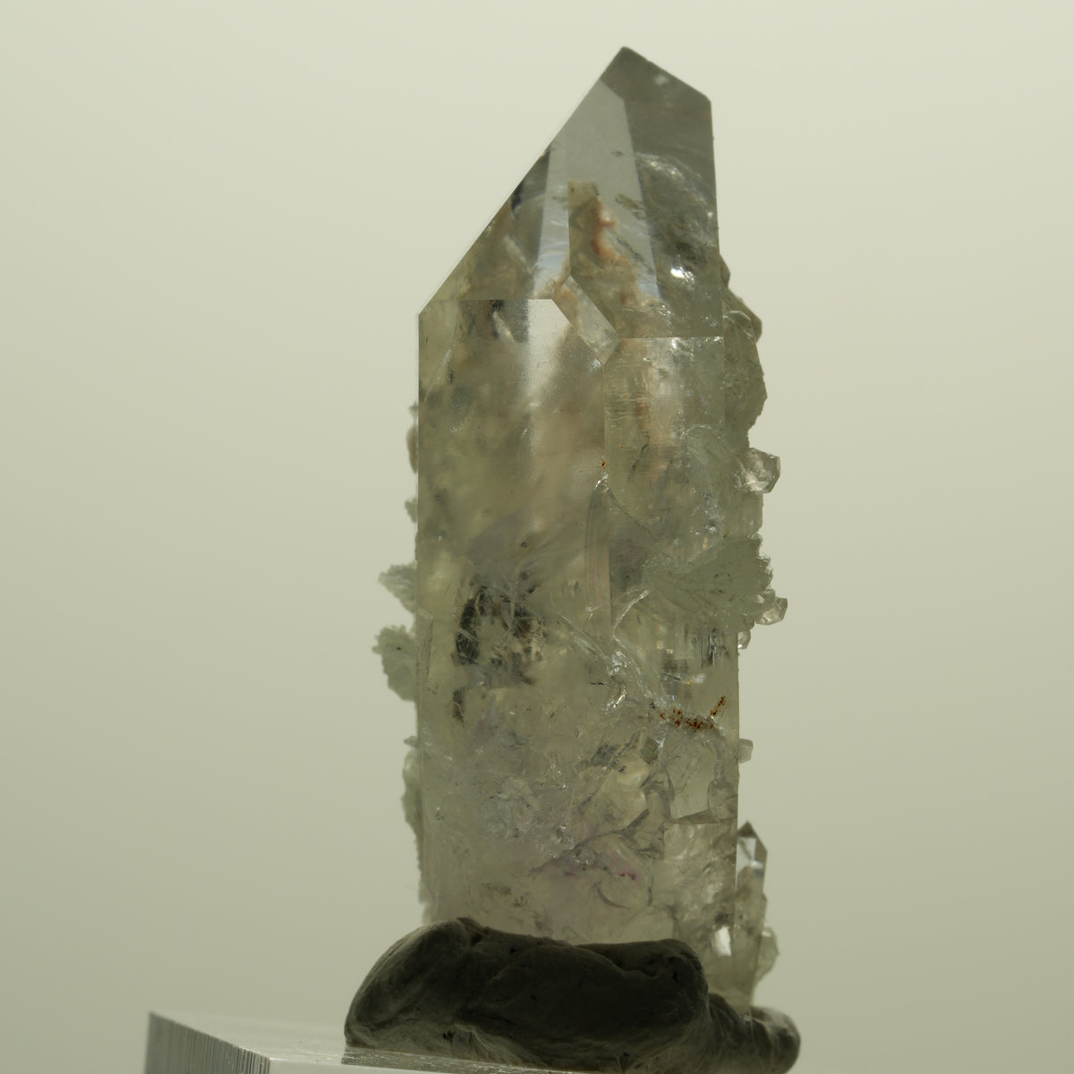 Skelett Phantom Amethyst mit Analcim, Prehnit Streep Mine, Namibia 43*21*16mm #15234