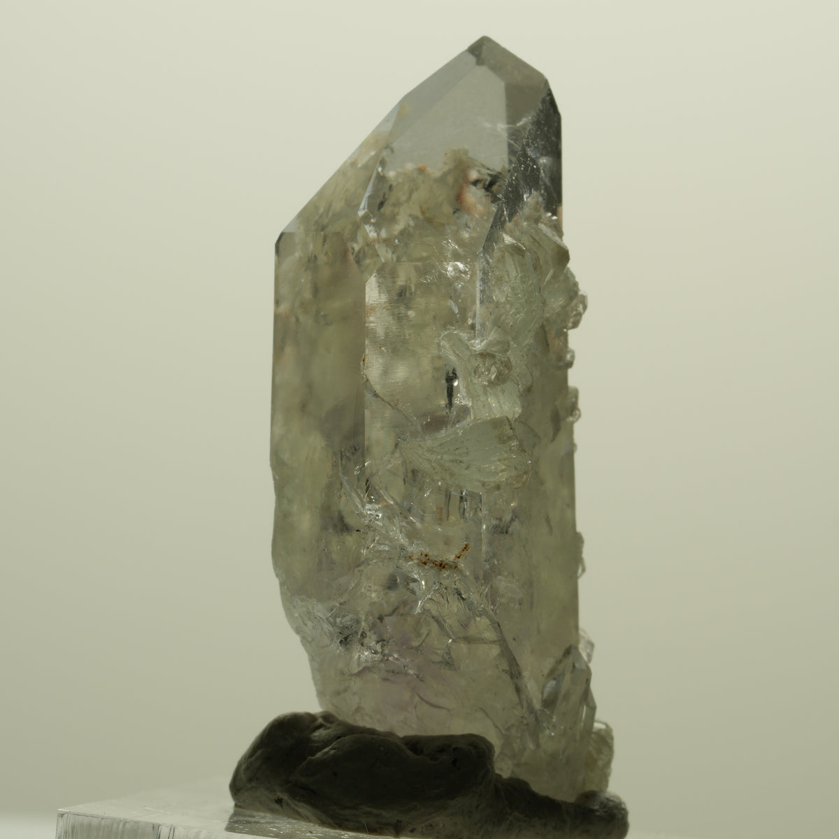 Skelett Phantom Amethyst mit Analcim, Prehnit Streep Mine, Namibia 43*21*16mm #15234