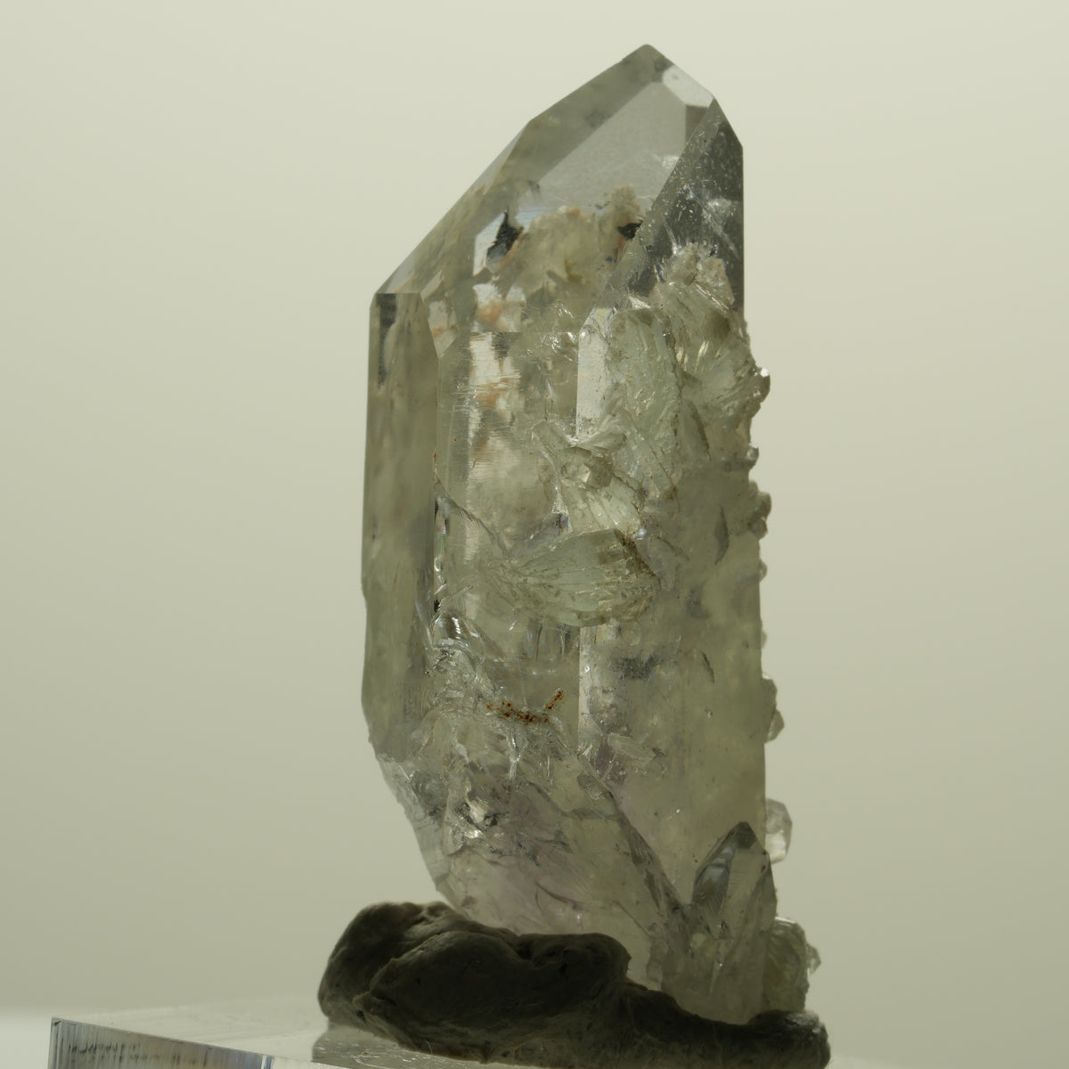 Skelett Phantom Amethyst mit Analcim, Prehnit Streep Mine, Namibia 43*21*16mm #15234