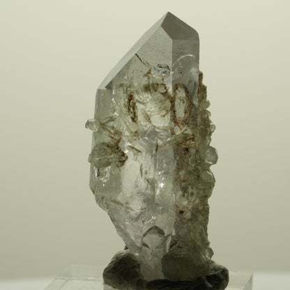 Skelett Phantom Amethyst mit Analcim, Prehnit Streep Mine, Namibia 43*21*16mm #15234