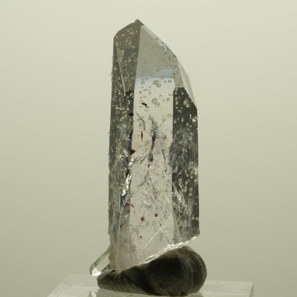 Harlekin Skelett Phantom Amethyst mit Analcim Streep Mine, Namibia 41*15*13mm #15235