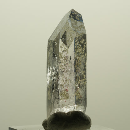 Harlekin Skelett Phantom Amethyst mit Analcim Streep Mine, Namibia 41*15*13mm #15235