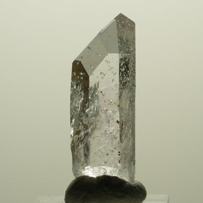 Harlekin Skelett Phantom Amethyst mit Analcim Streep Mine, Namibia 41*15*13mm #15235