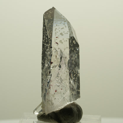 Harlekin Skelett Phantom Amethyst mit Analcim Streep Mine, Namibia 41*15*13mm #15235