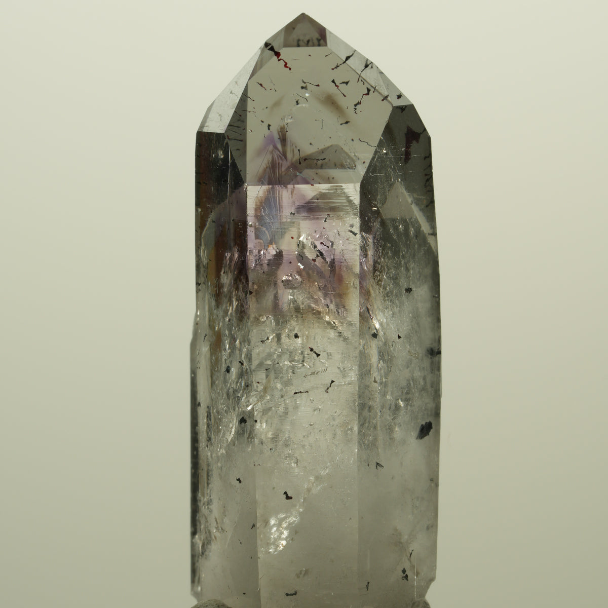 Harlekin Lemurian Skelett Phantom Amethyst Streep Mine, Namibia 48*21*17mm #15236