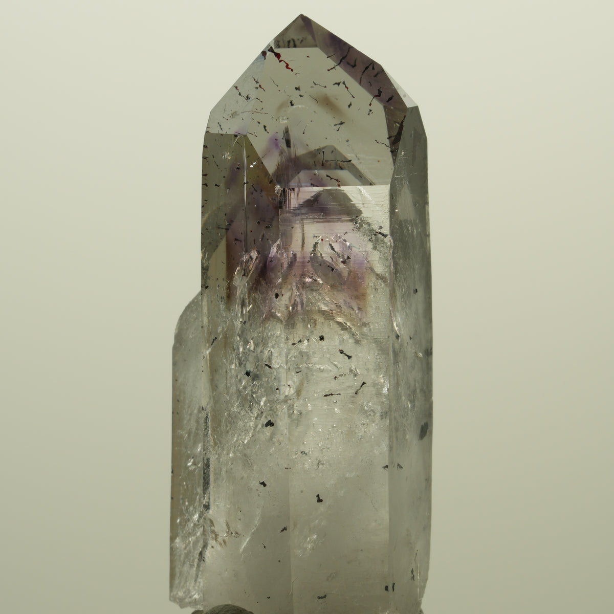 Harlekin Lemurian Skelett Phantom Amethyst Streep Mine, Namibia 48*21*17mm #15236