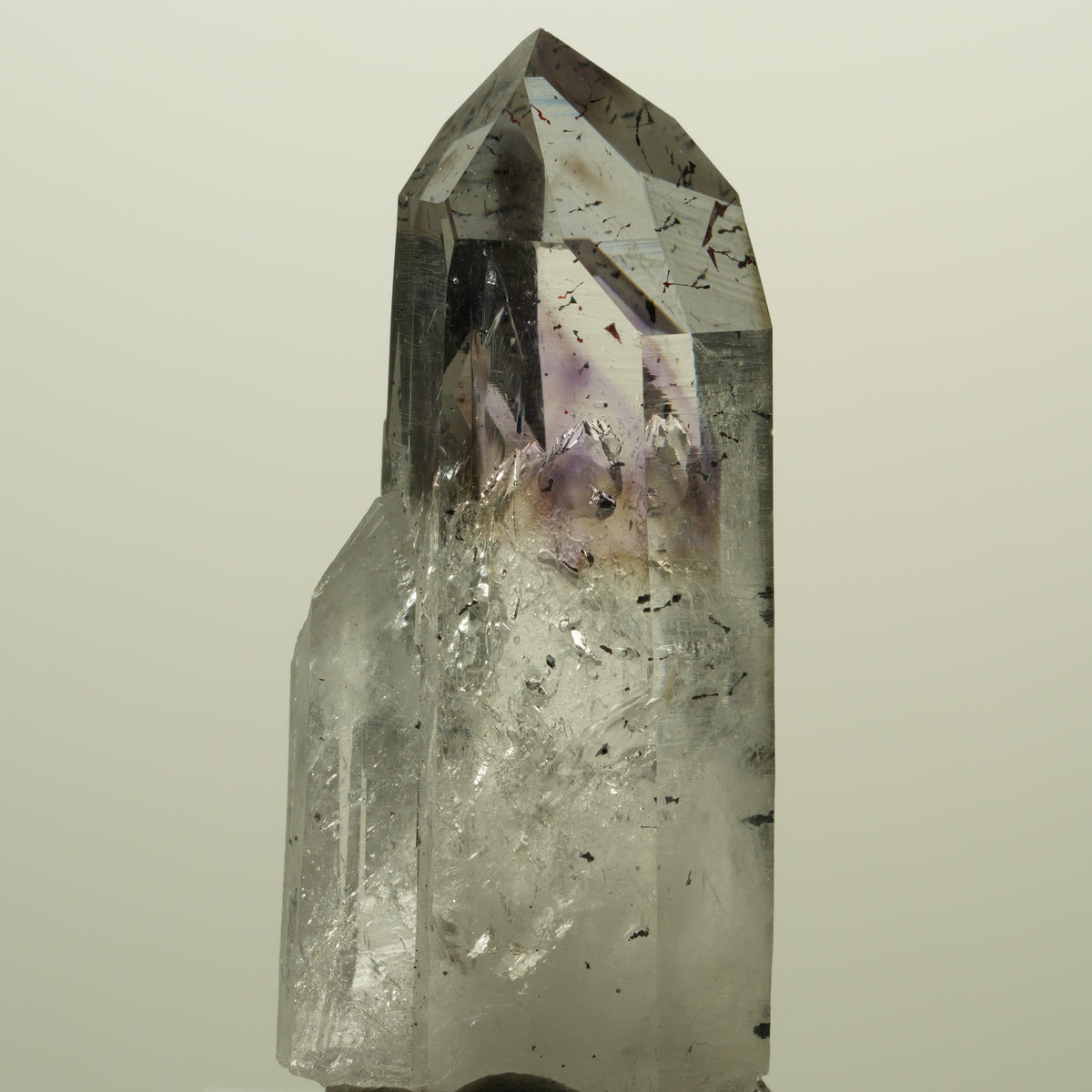 Harlekin Lemurian Skelett Phantom Amethyst Streep Mine, Namibia 48*21*17mm #15236