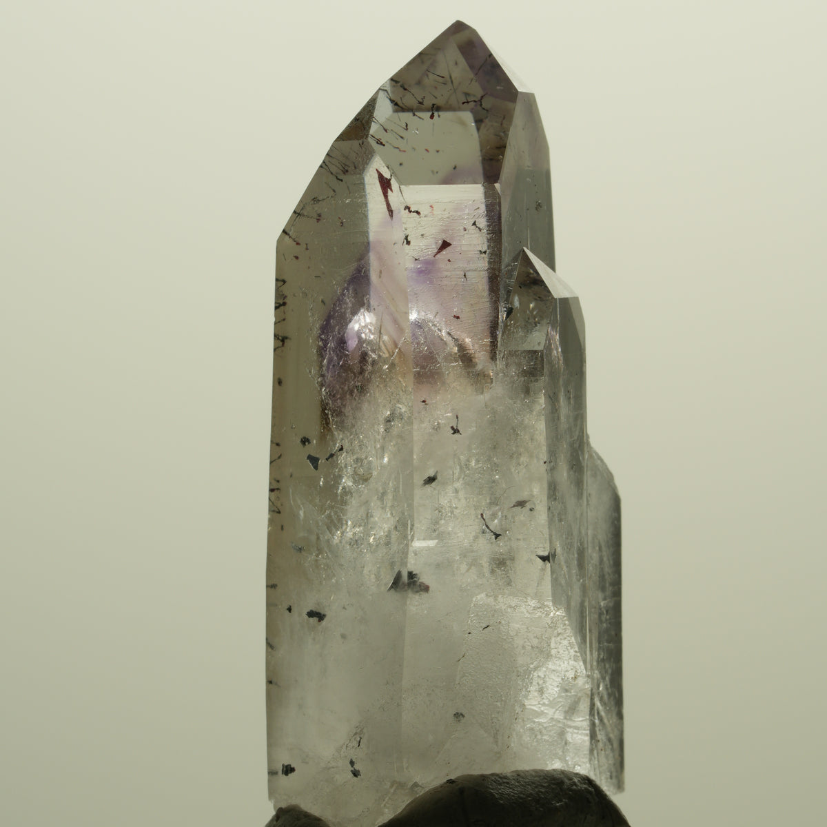 Harlekin Lemurian Skelett Phantom Amethyst Streep Mine, Namibia 48*21*17mm #15236