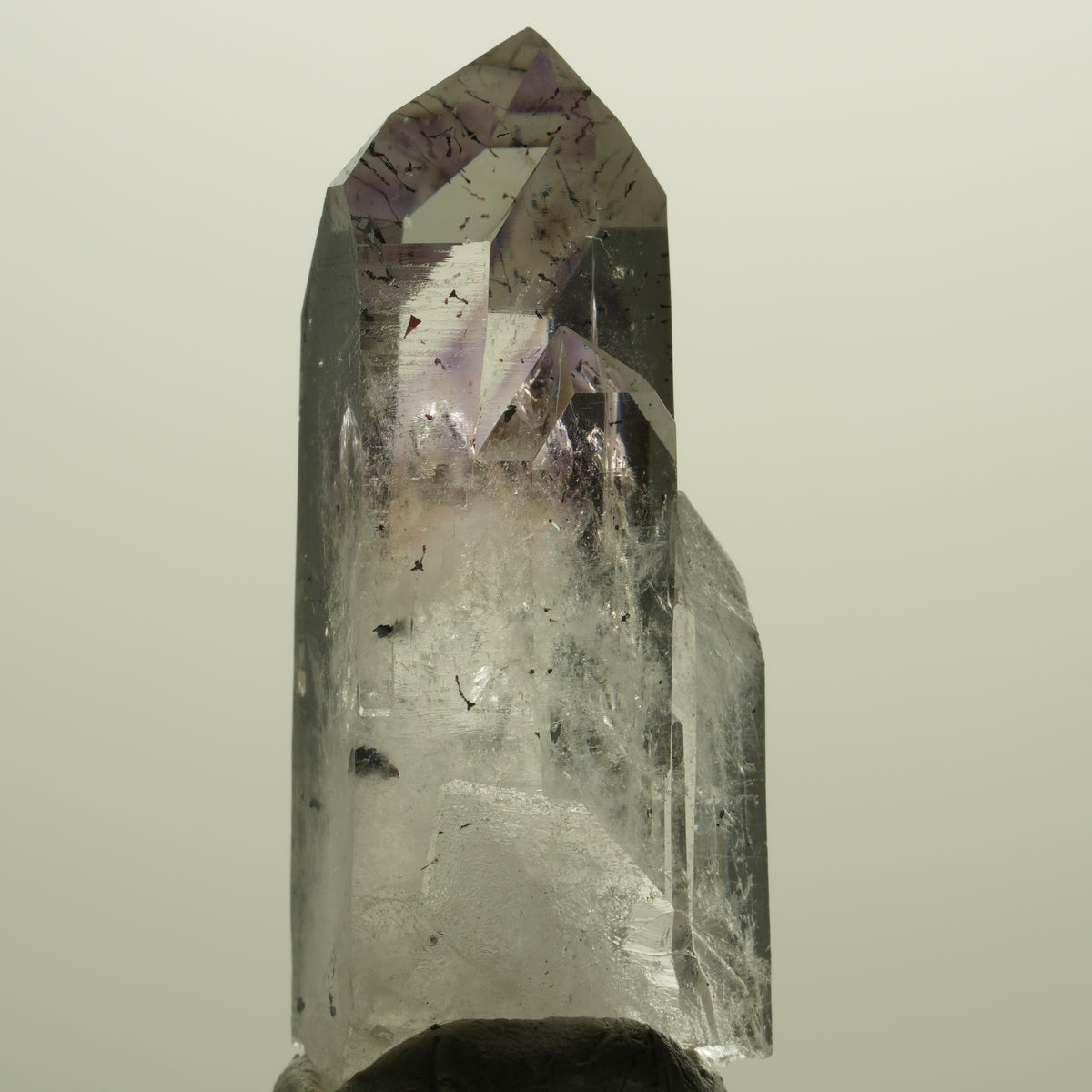 Harlekin Lemurian Skelett Phantom Amethyst Streep Mine, Namibia 48*21*17mm #15236