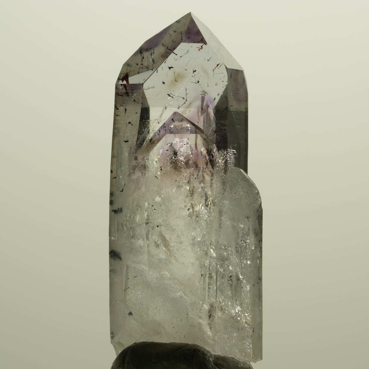 Harlekin Lemurian Skelett Phantom Amethyst Streep Mine, Namibia 48*21*17mm #15236