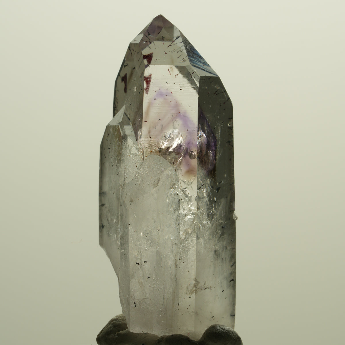 Harlekin Lemurian Skelett Phantom Amethyst Streep Mine, Namibia 48*21*17mm #15236