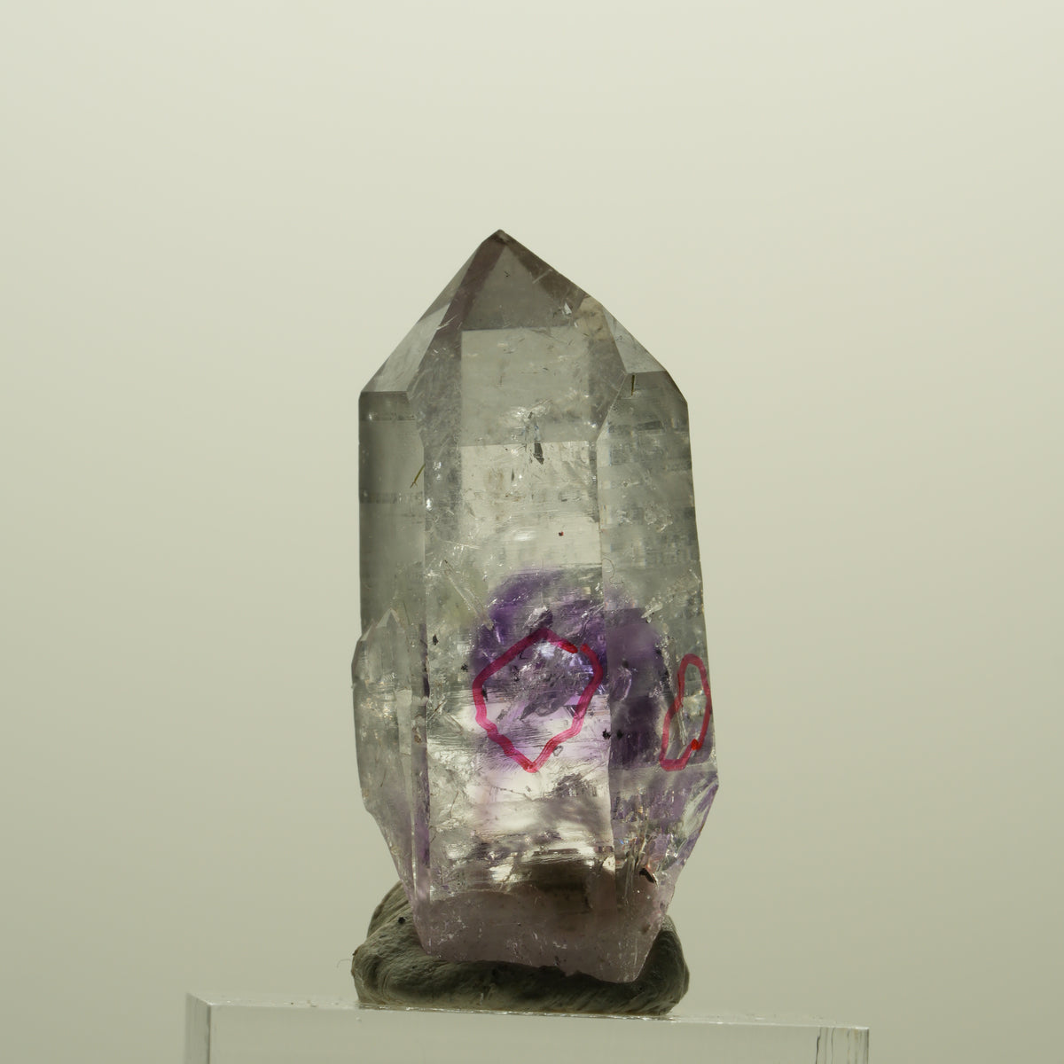 Enhydro Harlekin Phantom Amethyst Analcim Epidot Prehnit 2x Blase Streep Mine Namibia 37*17*18mm #15237