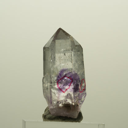 Enhydro Harlekin Phantom Amethyst Analcim Epidot Prehnit 2x Blase Streep Mine Namibia 37*17*18mm #15237