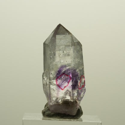 Enhydro Harlekin Phantom Amethyst Analcim Epidot Prehnit 2x Blase Streep Mine Namibia 37*17*18mm #15237