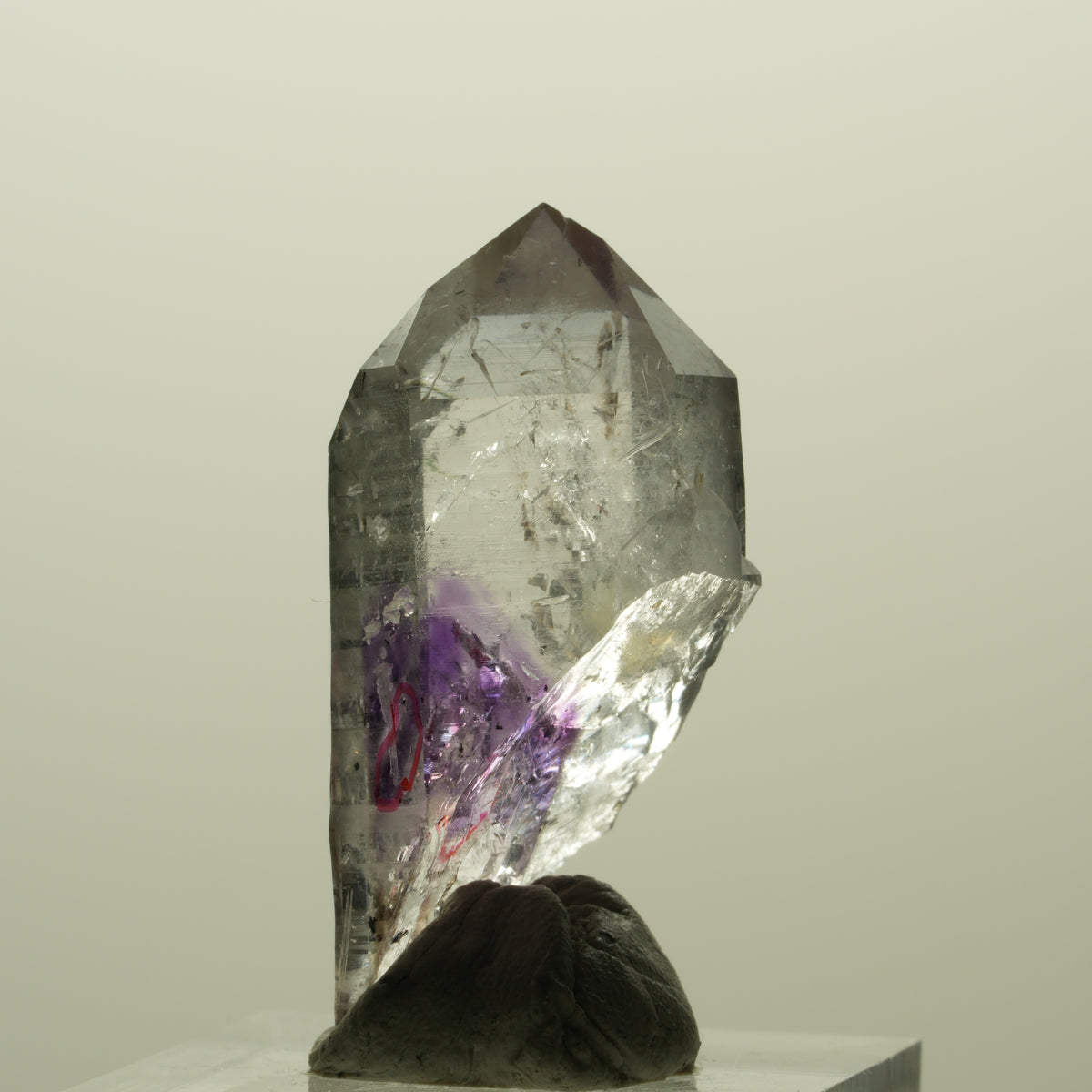 Enhydro Harlekin Phantom Amethyst Analcim Epidot Prehnit 2x Blase Streep Mine Namibia 37*17*18mm #15237