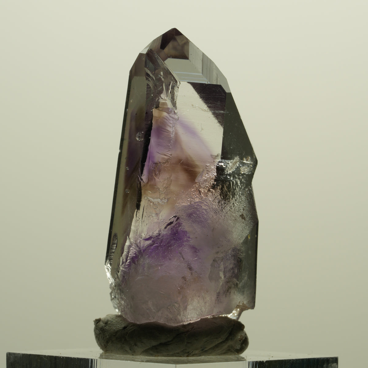 Lemurian Skelett Phantom Amethyst mit Analcim Streep Mine, Namibia 42*20*15mm #15239
