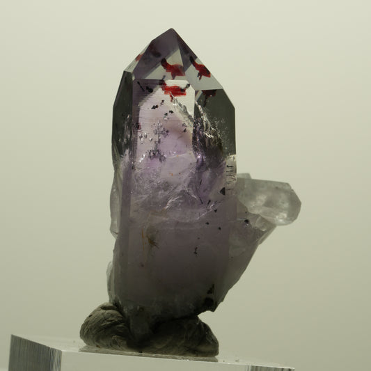 Harlekin Lemurian Skelett Phantom Amethyst, Epidot, Matrix Streep Mine, Namibia 40*32*17mm #15240