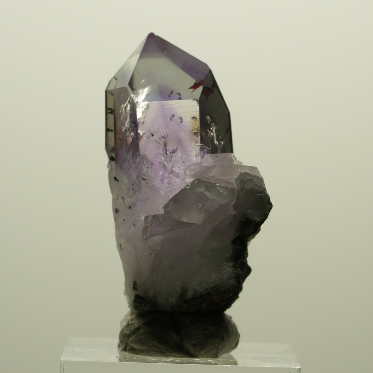 Harlekin Lemurian Skelett Phantom Amethyst, Epidot, Matrix Streep Mine, Namibia 40*32*17mm #15240