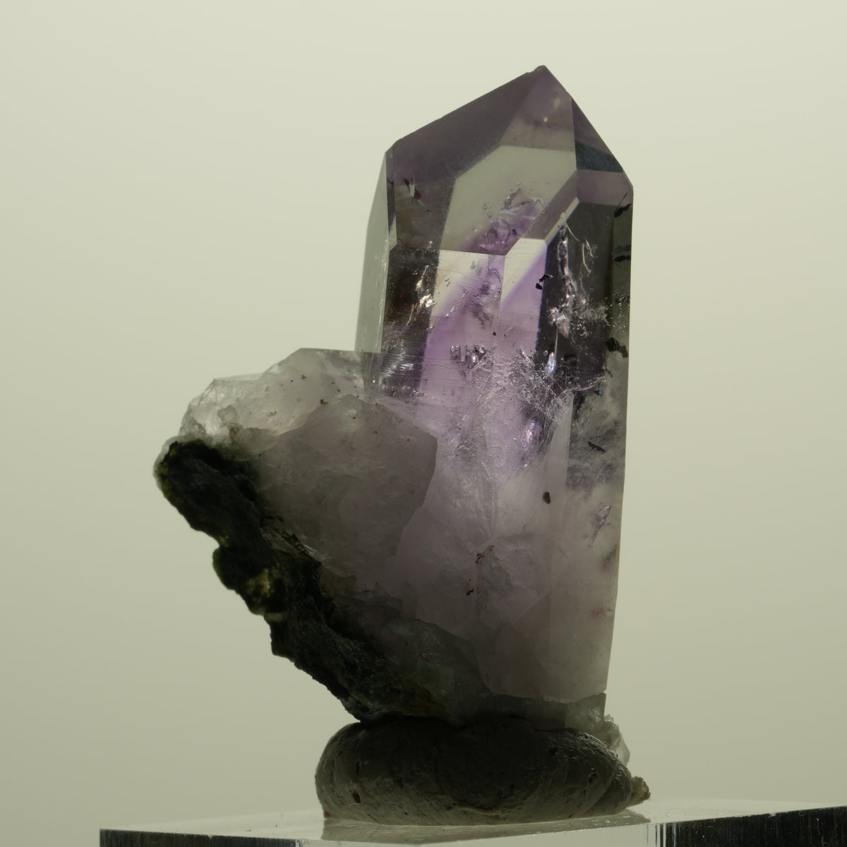 Harlekin Lemurian Skelett Phantom Amethyst, Epidot, Matrix Streep Mine, Namibia 40*32*17mm #15240