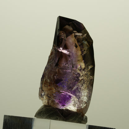 Seltene Skelett Phantom Amethyst Spitze Goboboseb, Namibia 41*21*18mm #15241