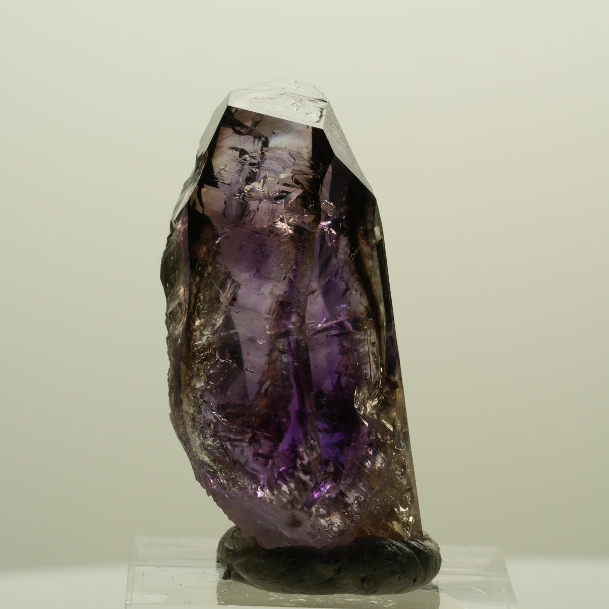 Seltene Skelett Phantom Amethyst Spitze Goboboseb, Namibia 41*21*18mm #15241