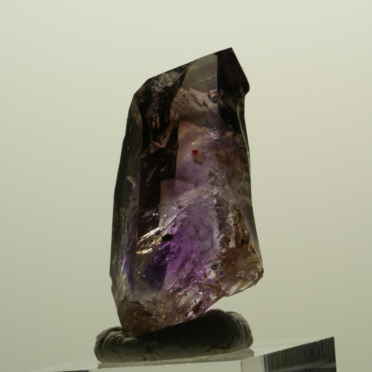 Seltene Skelett Phantom Amethyst Spitze Goboboseb, Namibia 41*21*18mm #15241