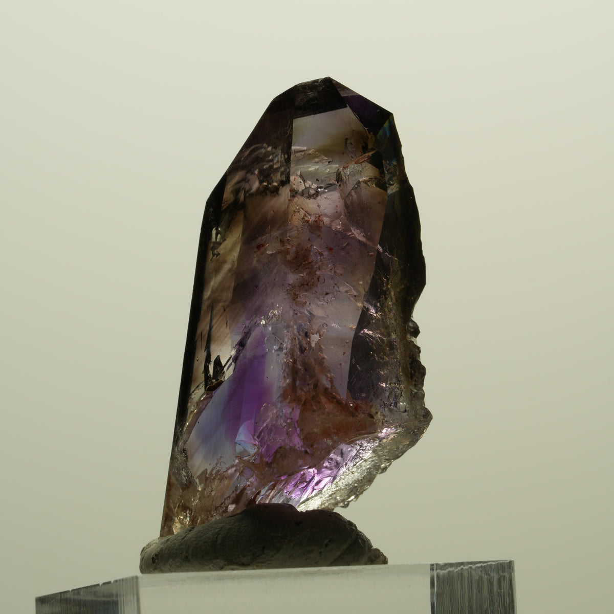 Seltene Skelett Phantom Amethyst Spitze Goboboseb, Namibia 41*21*18mm #15241