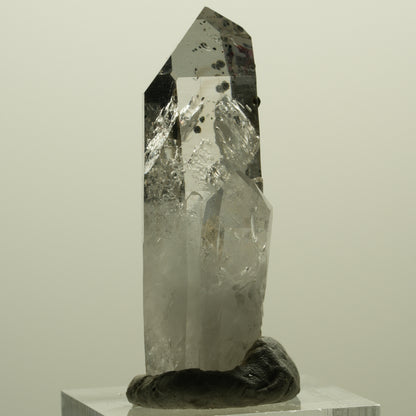 Enhydro Harlekin Lemurian Phantom Rauchquarz, 1x Blase Streep Mine, Namibia 45*26*15mm #15242