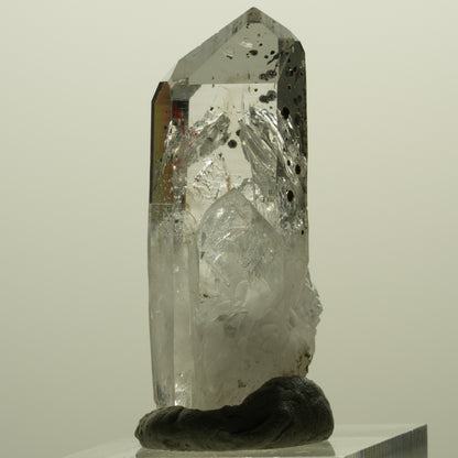 Enhydro Harlekin Lemurian Phantom Rauchquarz, 1x Blase Streep Mine, Namibia 45*26*15mm #15242