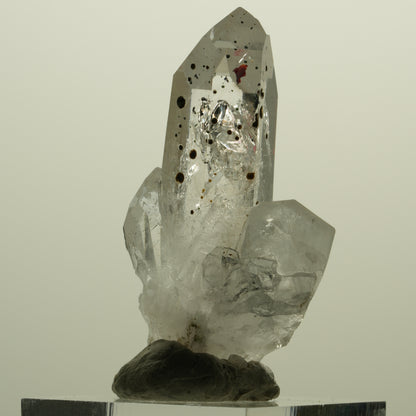 Enhydro Harlekin Lemurian Phantom Rauchquarz, 1x Blase Streep Mine, Namibia 45*26*15mm #15242
