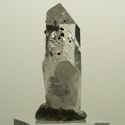 Enhydro Harlekin Lemurian Phantom Rauchquarz, 1x Blase Streep Mine, Namibia 45*26*15mm #15242