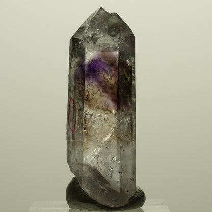 Enhydro Skelett Phantom Amethyst, Hämatit Prehnit 1x Blase Streep Mine Namibia 43*16*13mm #15243