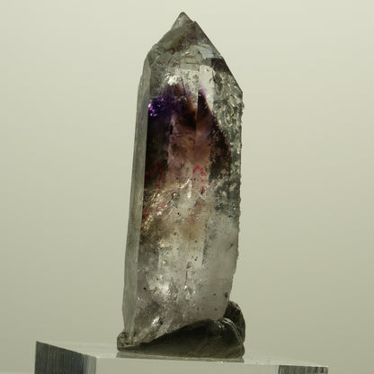Enhydro Skelett Phantom Amethyst, Hämatit Prehnit 1x Blase Streep Mine Namibia 43*16*13mm #15243
