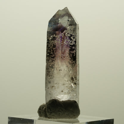 Enhydro Skelett Phantom Amethyst, Hämatit Prehnit 1x Blase Streep Mine Namibia 43*16*13mm #15243