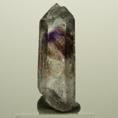 Enhydro Skelett Phantom Amethyst, Hämatit Prehnit 1x Blase Streep Mine Namibia 43*16*13mm #15243