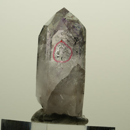 Enhydro Harlekin Skelett Phantom Amethyst, Prehnit, Epidot Streep Mine, Namibia 41*21*15mm #15245