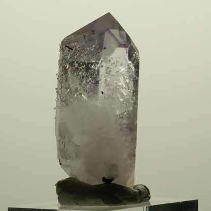 Enhydro Harlekin Skelett Phantom Amethyst, Prehnit, Epidot Streep Mine, Namibia 41*21*15mm #15245