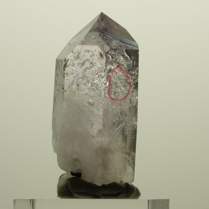 Enhydro Harlekin Skelett Phantom Amethyst, Prehnit, Epidot Streep Mine, Namibia 41*21*15mm #15245