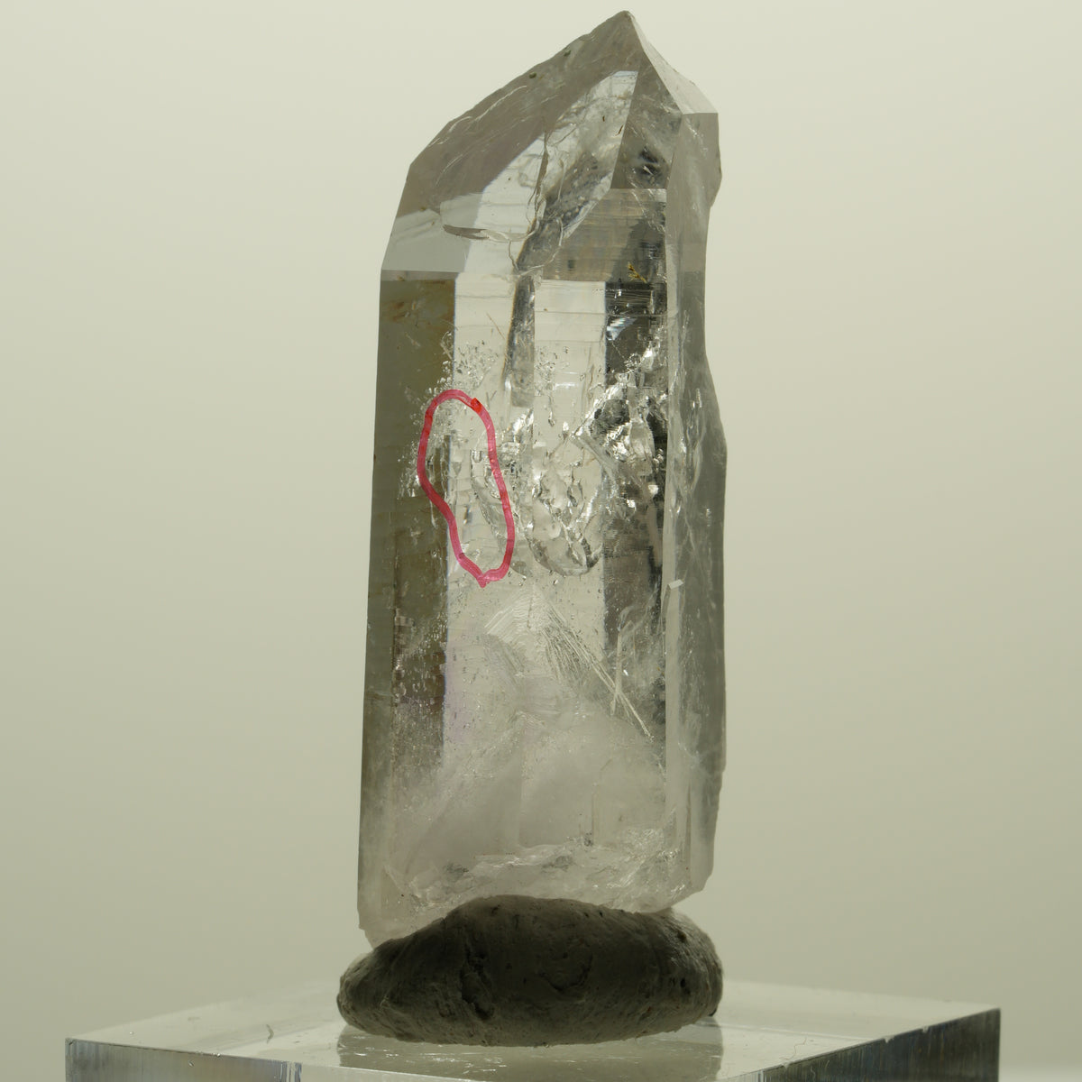 Enhydro Lemurian Skelett Phantom Amethyst, Hämatit 1x Blase Streep Mine Namibia 44*20*15mm #15246