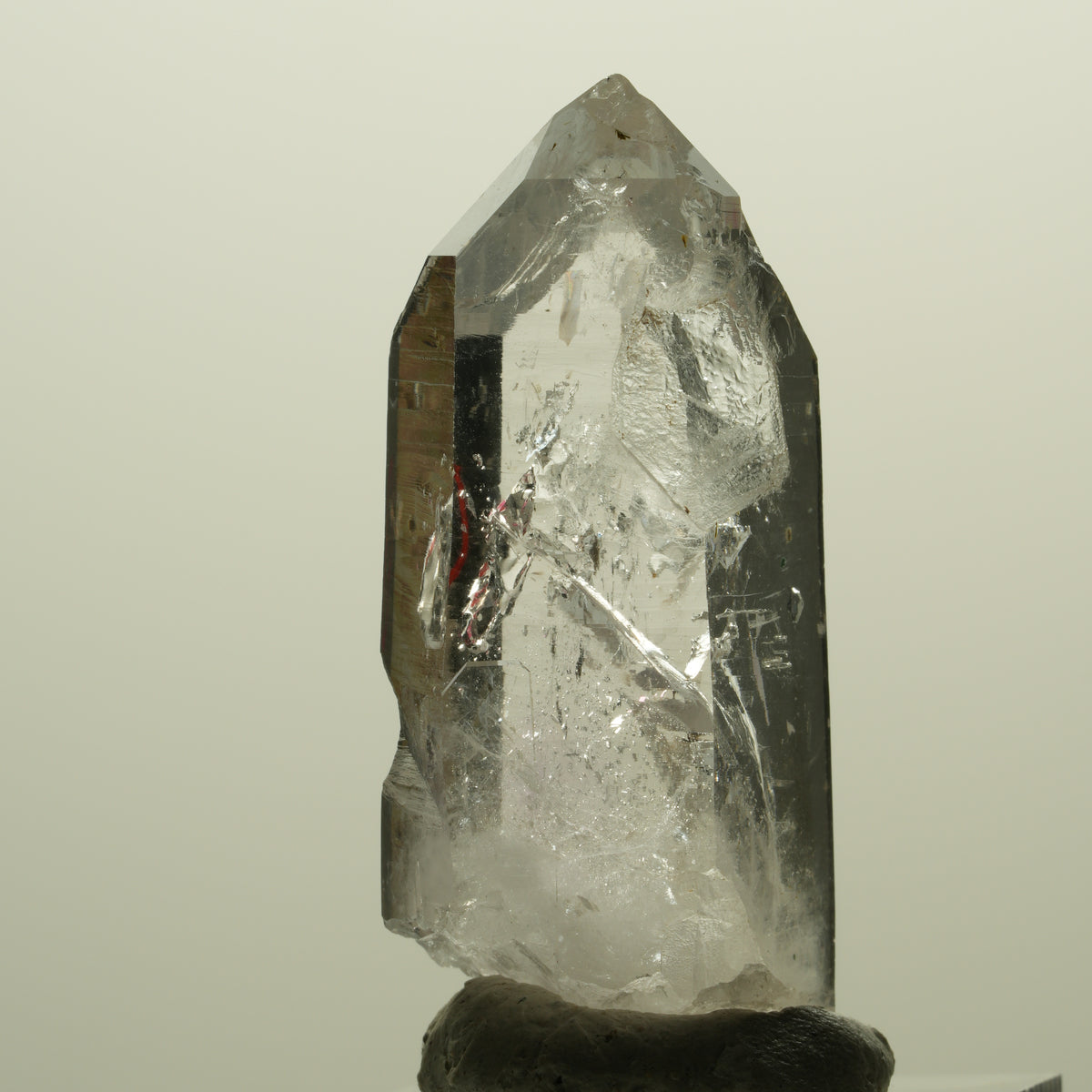 Enhydro Lemurian Skelett Phantom Amethyst, Hämatit 1x Blase Streep Mine Namibia 44*20*15mm #15246