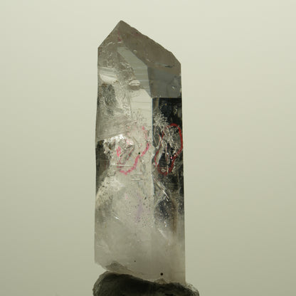 Enhydro Lemurian Skelett Phantom Amethyst, Hämatit 1x Blase Streep Mine Namibia 44*20*15mm #15246